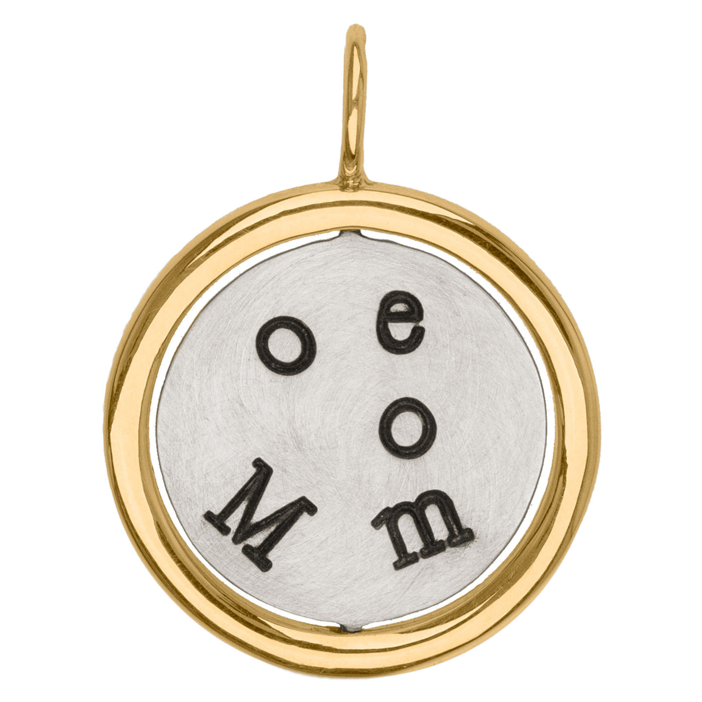 Love You Mom Spinner Round Charm
