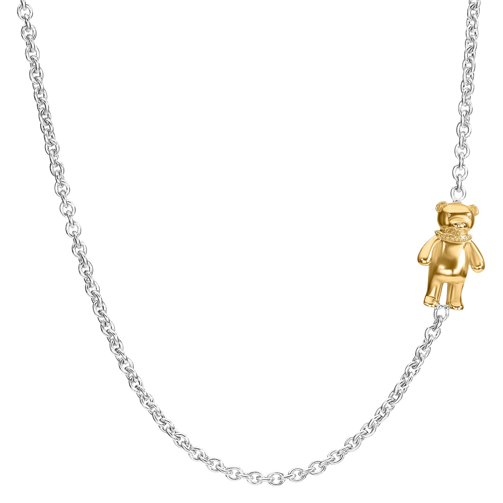 2mm Silver & Gold Bear Chain Heather B. Moore