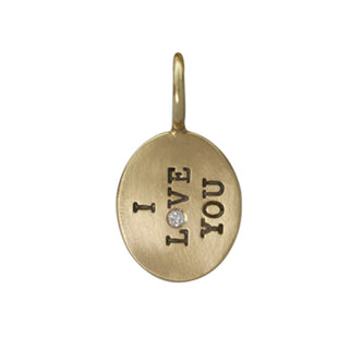I Love You Oval Charm