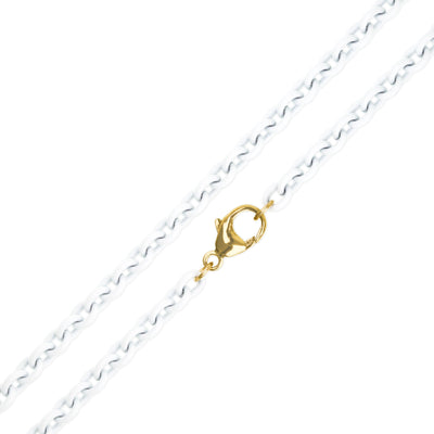 3.8mm Stainless Steel Pearl White Chain