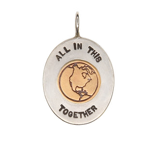All In This Together Oval Charm