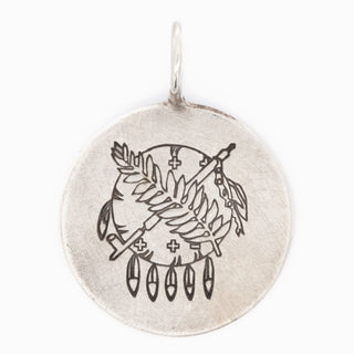 Oklahoma State Flag Round Charm