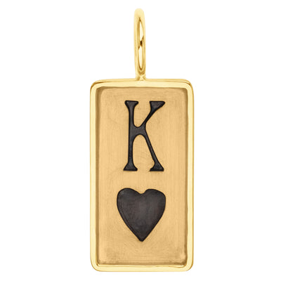 Gold King of Hearts ID Tag