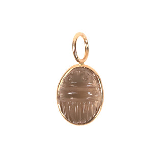 Carved Scarab Smokey Quartz Elizabeth Stone