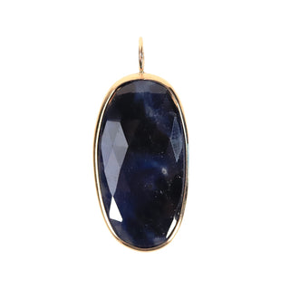 Large Blue Sapphire Elizabeth Stone