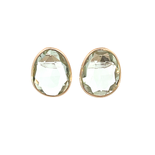 Green Amethyst Elizabeth Stone Earrings