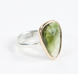 Multicolored Tourmaline Elizabeth Stone Ring