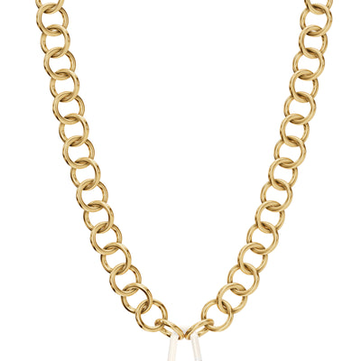 Gold Handmade Circle Hinge Chain