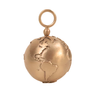 Yellow Gold Globe Charm