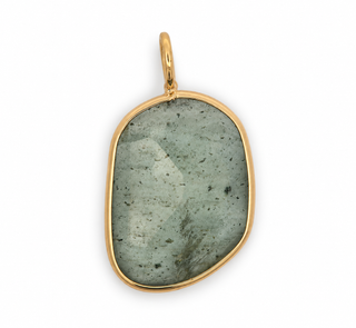 Large Moss Aquamarine Elizabeth Stone