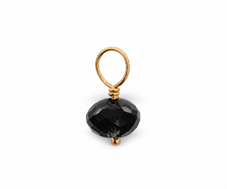 Black Spinel Rondelle Gemstone