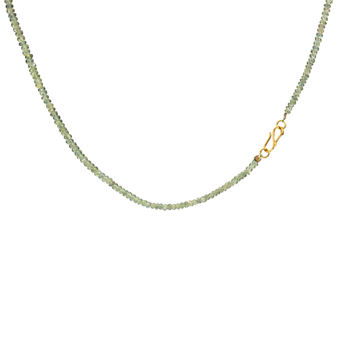 Green Sapphire Gemstone Necklace