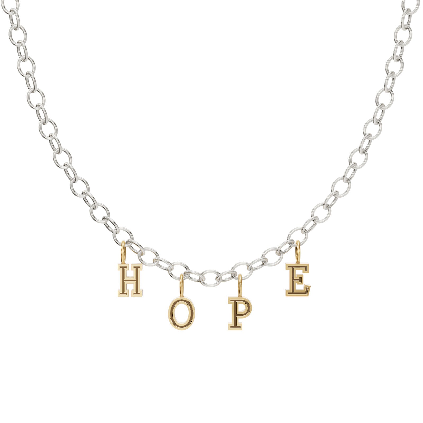 4.8mm Silver and Gold Hope Chain – Heather B. Moore