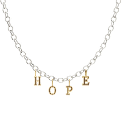 4.8mm Silver and Gold Hope Chain