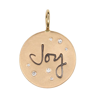 Yellow Gold Joy Round Charm