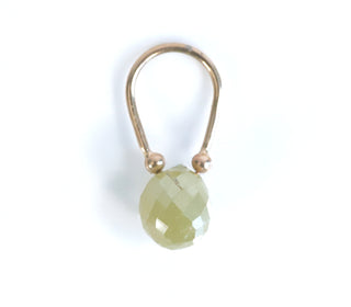 Natural Diamond Briolette (Yellow)
