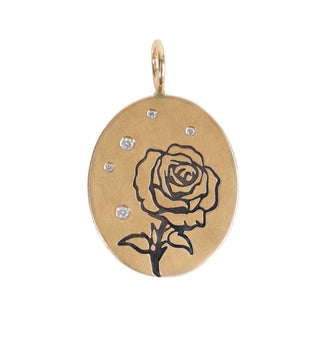 Rose Oval Charm