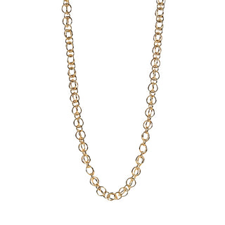 Gold Handmade Rain Chain Necklace