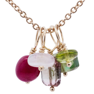 Ruby Throated Hummingbird Gemstone Cluster