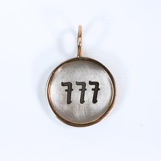 Small Angel Numbers Round Charm