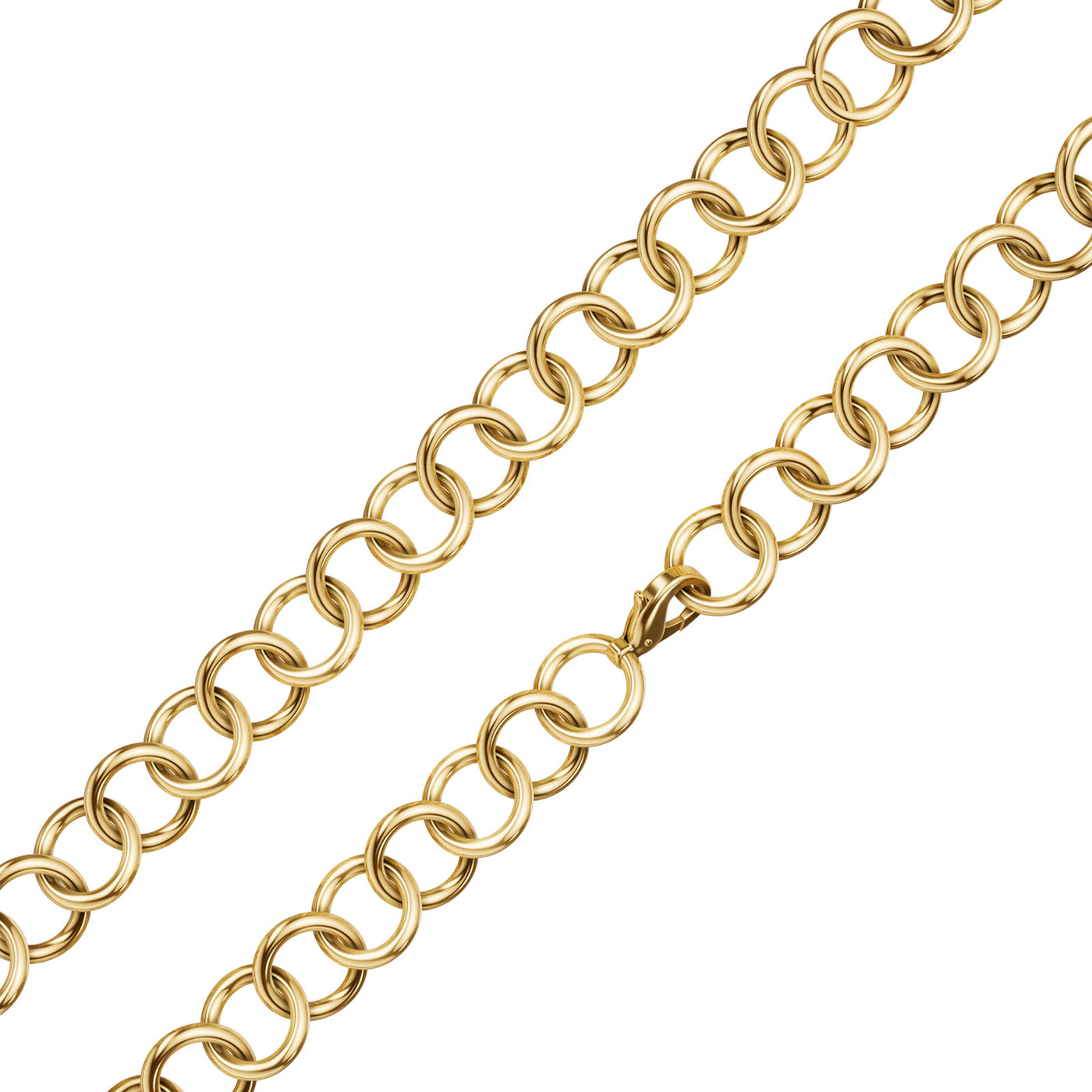 Gold Handmade Circle Chain
