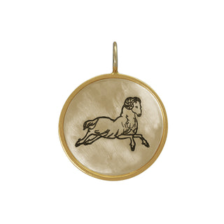 Zodiac Large Round Charm
