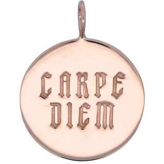 Carpe Diem Round Charm
