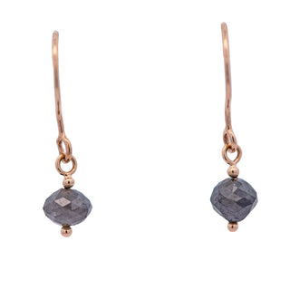 Raw Diamond Drop Earrings