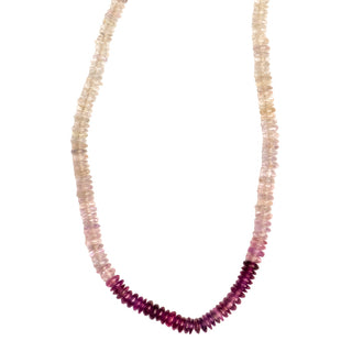 Multi Color Sapphire Gemstone Necklace