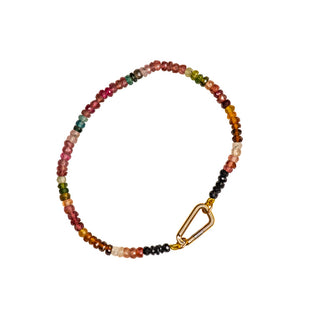Multi Color Tourmaline Gemstone Necklace