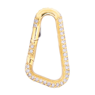 Large Pavé Carabiner Diamond Hinge