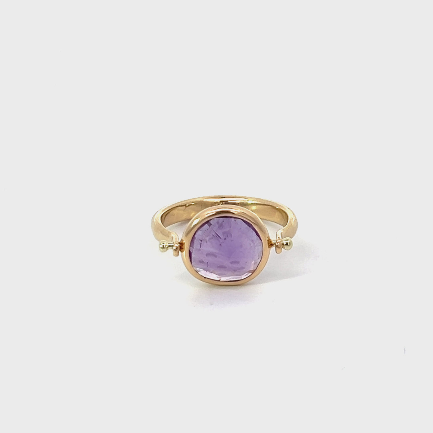 Purple Amethyst Spinner Ring
