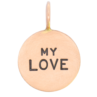 Small Yellow Gold Round Charm