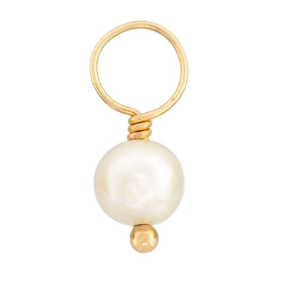 White Pearl Unfaceted Ball Gemstone