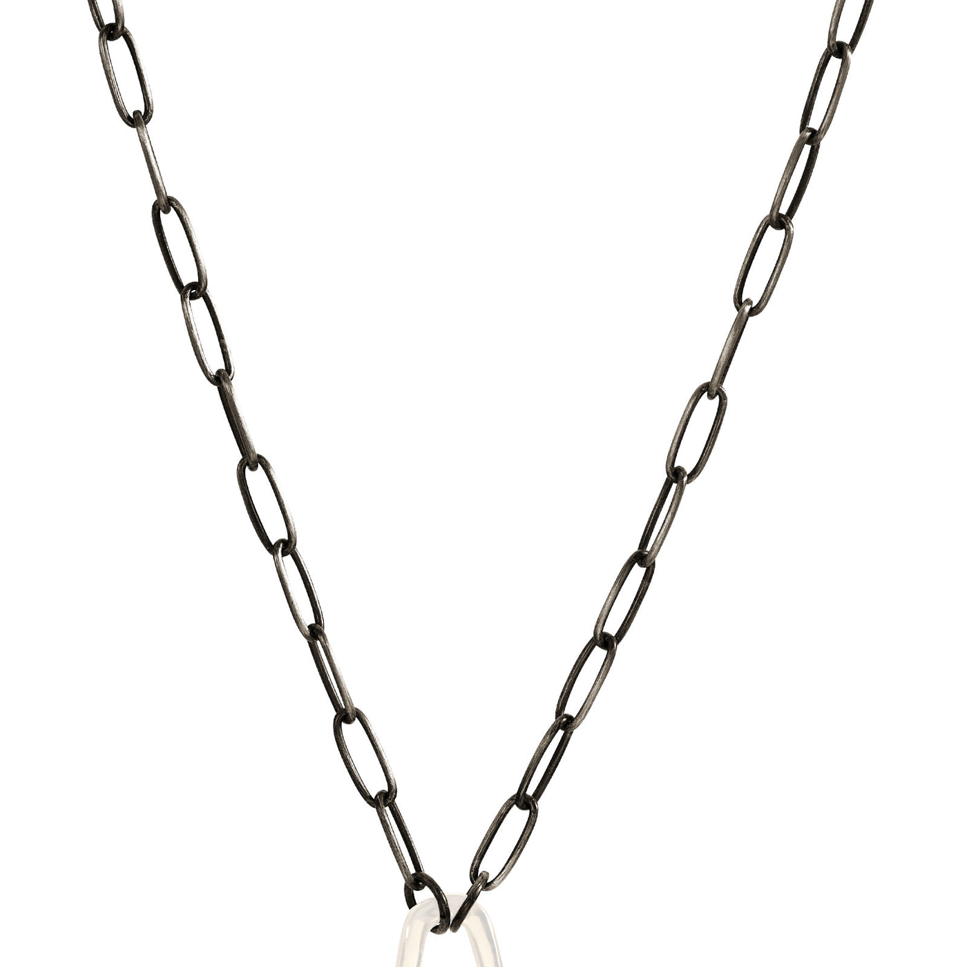 2.9mm Silver Patina Link Hinge Chain