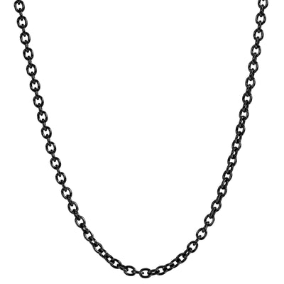3.8mm Stainless Steel Black Chain