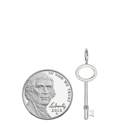 Medium Silver Tiny Key