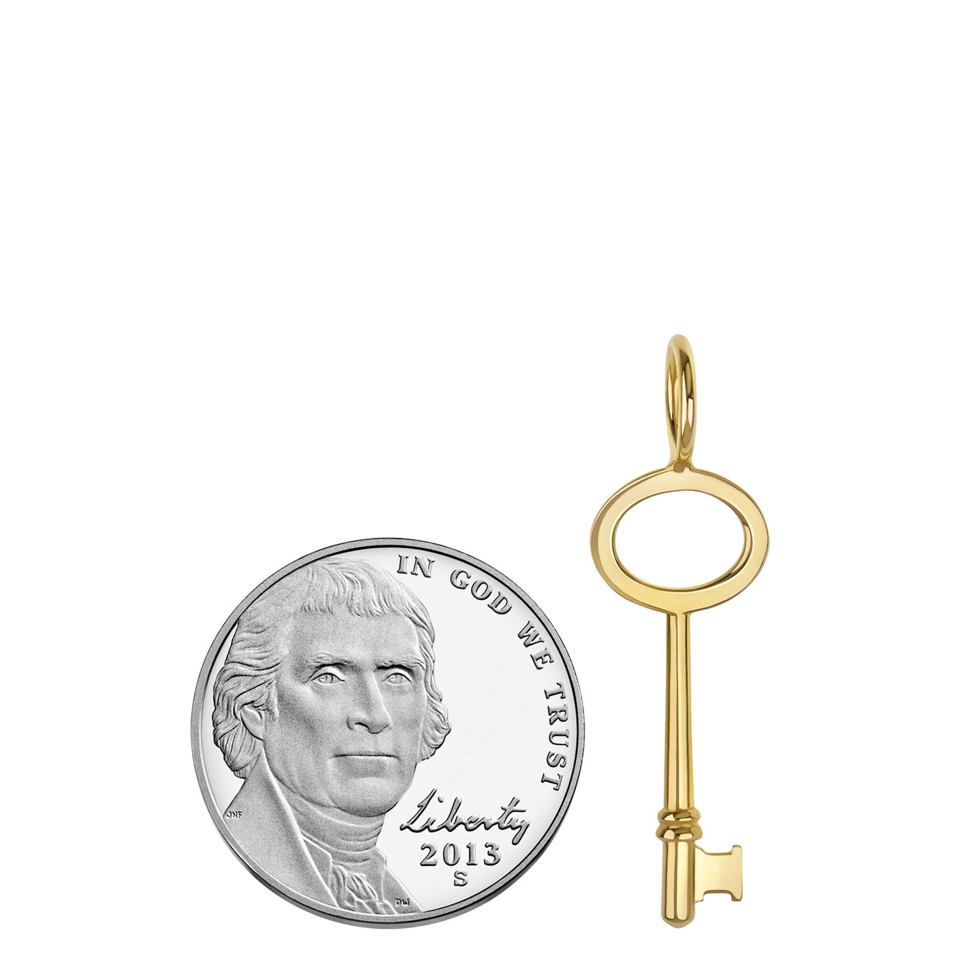 Medium Gold Tiny Key