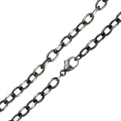 4.8mm Silver Patina Chain