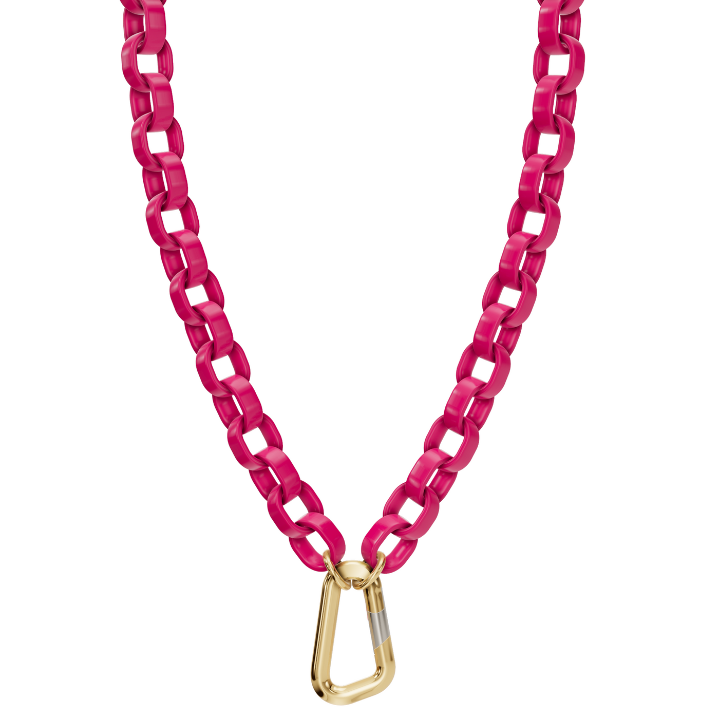 5.6mm Stainless Steel Rubellite Pink Hinge Chain