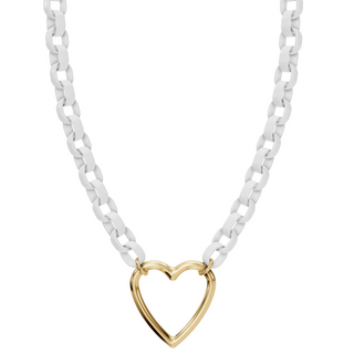 5.6mm Stainless Steel Pearl White Hinge Chain