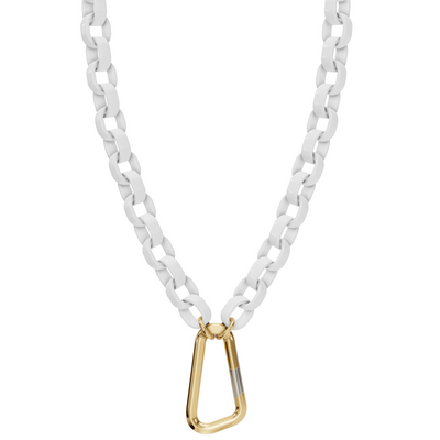 5.6mm Stainless Steel Pearl White Hinge Chain
