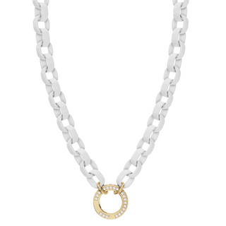 5.6mm Stainless Steel Pearl White Hinge Chain