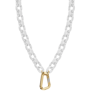 5.6mm Stainless Steel Pearl White Hinge Chain