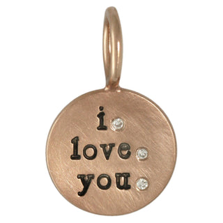 I Love You Round Charm - Heather B. Moore