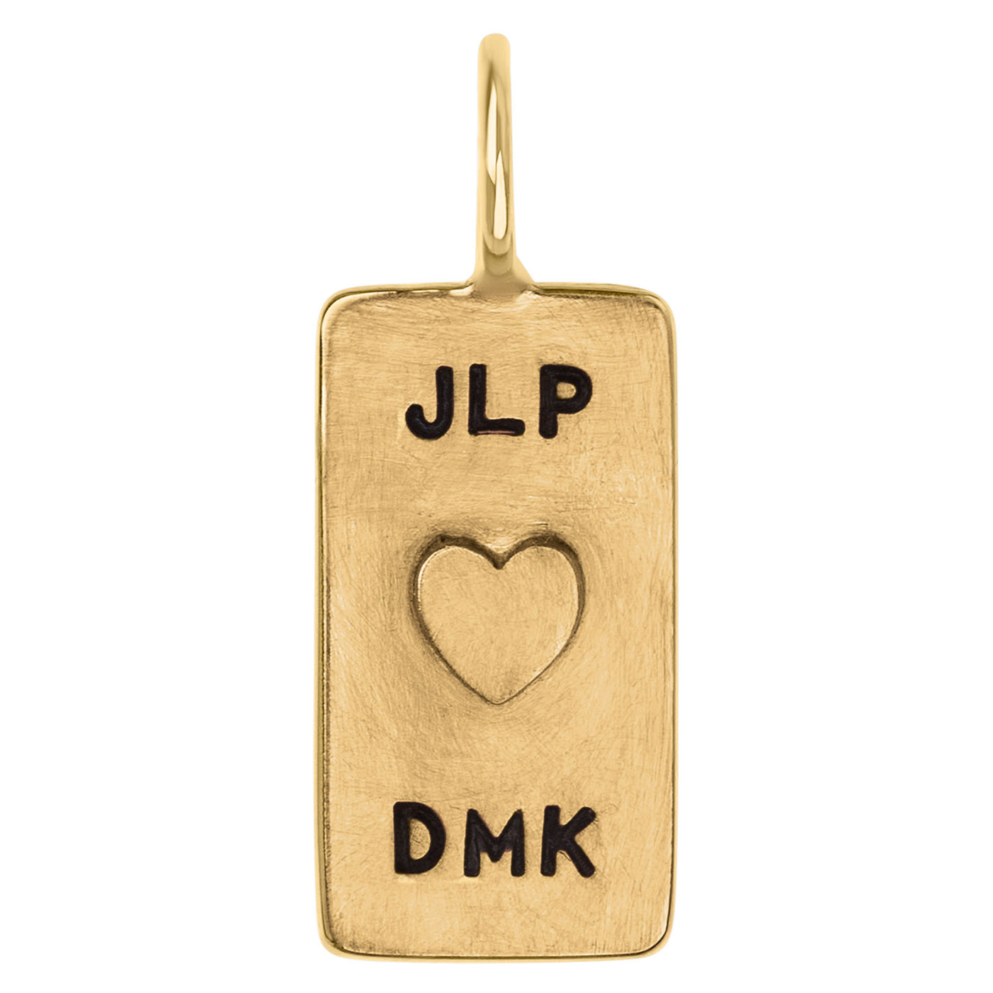 Double Monogram and Date ID Tag