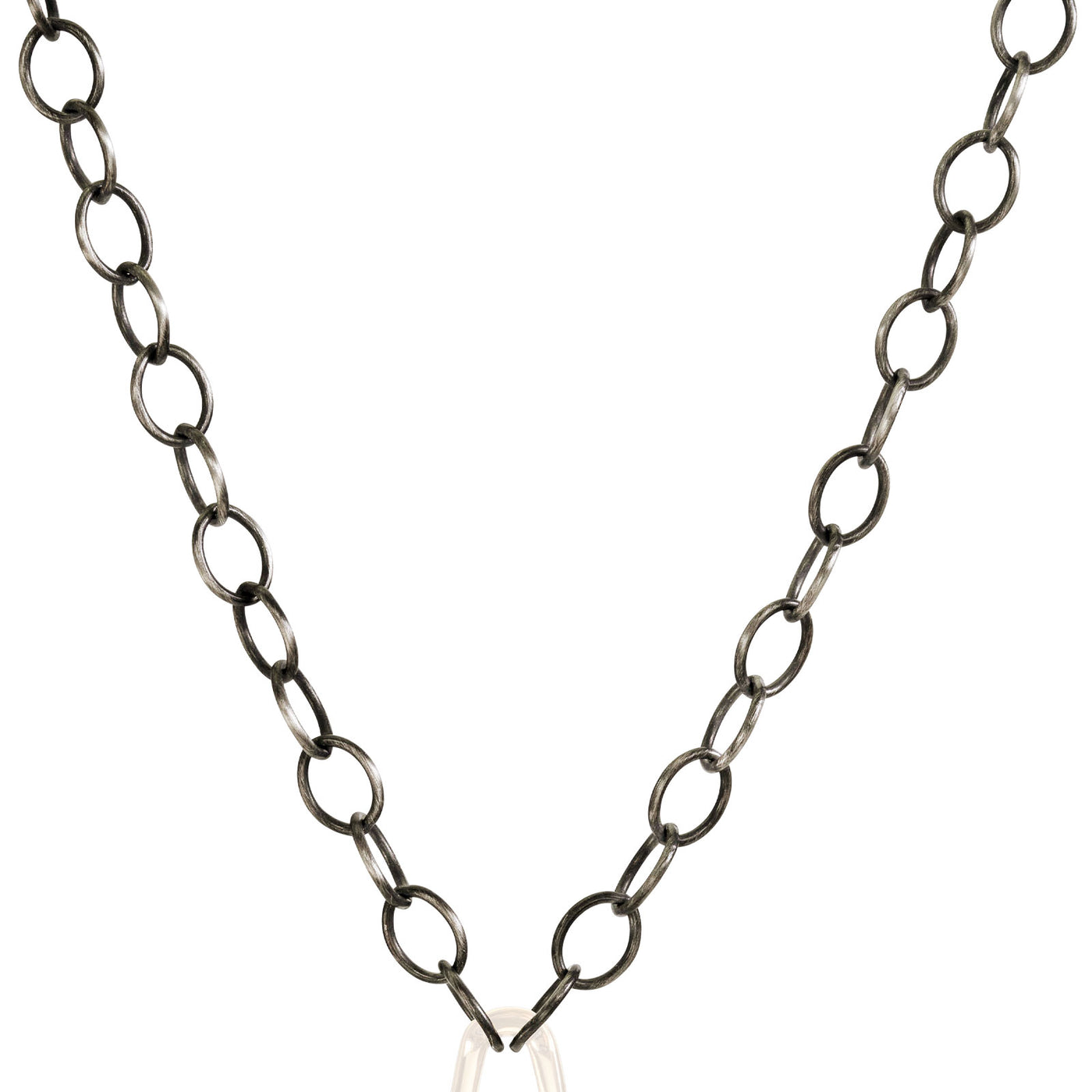 6.3mm Silver Patina Hinge Chain