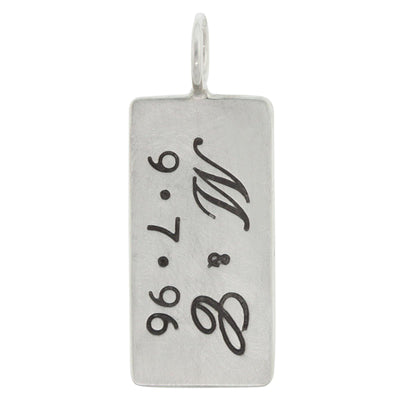 Double Initial and Date ID Tag - Heather B. Moore