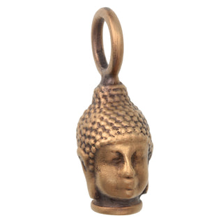 Gold Patina Buddha Head Charm
