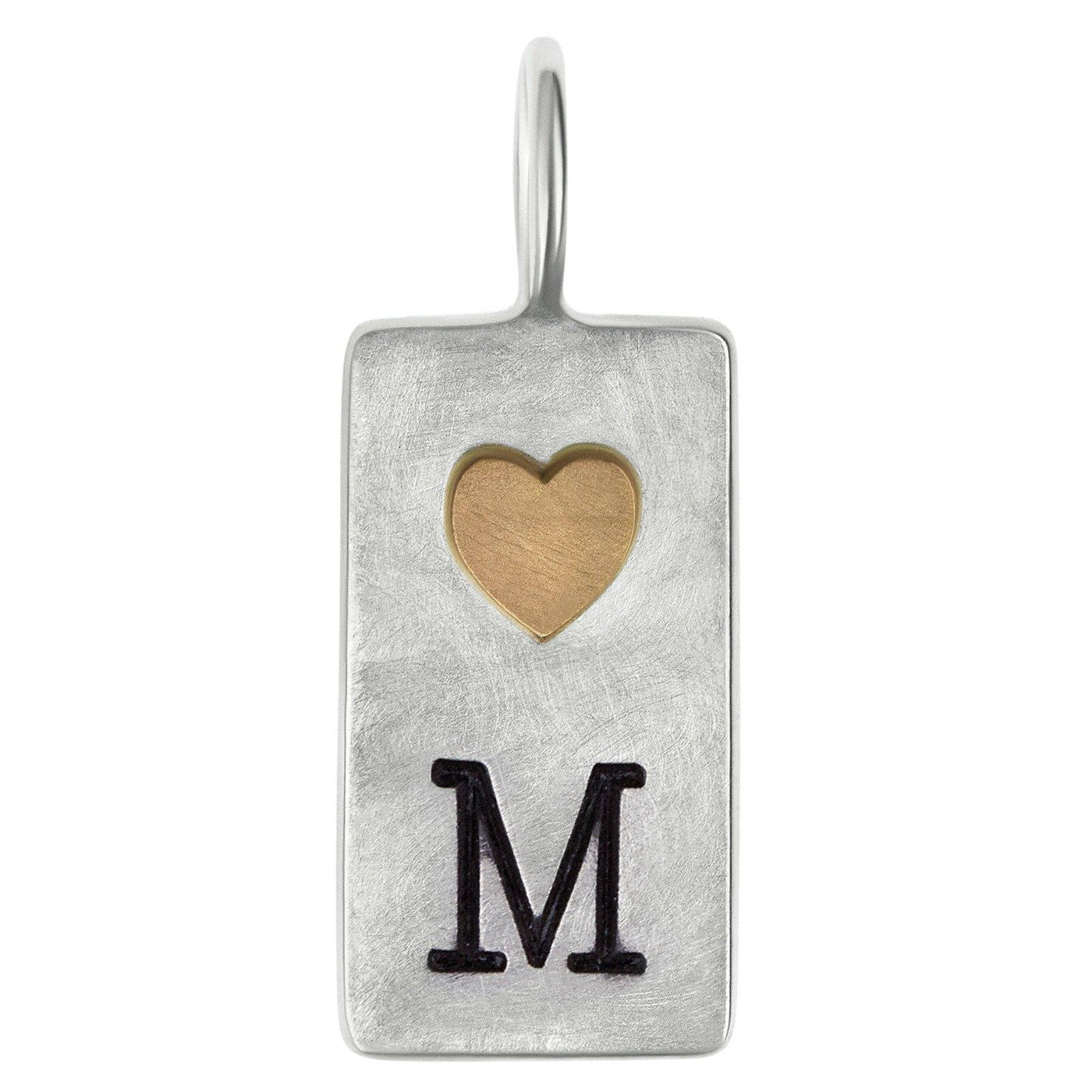 Initial and Heart ID Tag - Heather B. Moore